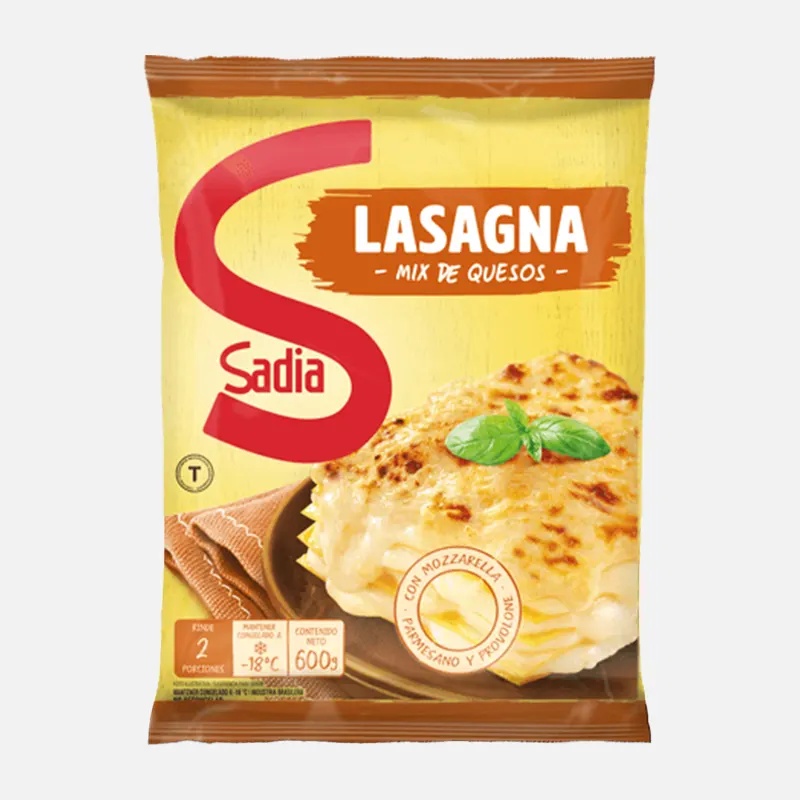 LASAGNA MIX DE QUESOS 600GRS