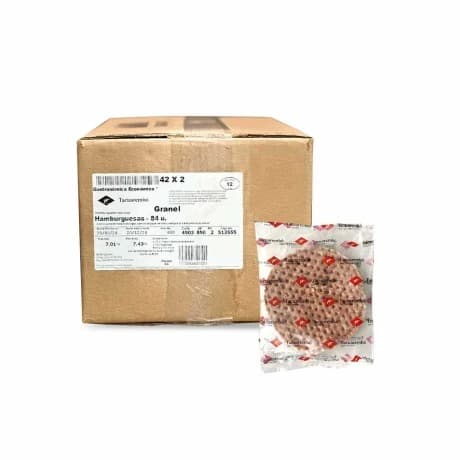 CAJA HAMBURGUESA TACUAREMBO X84GRS
