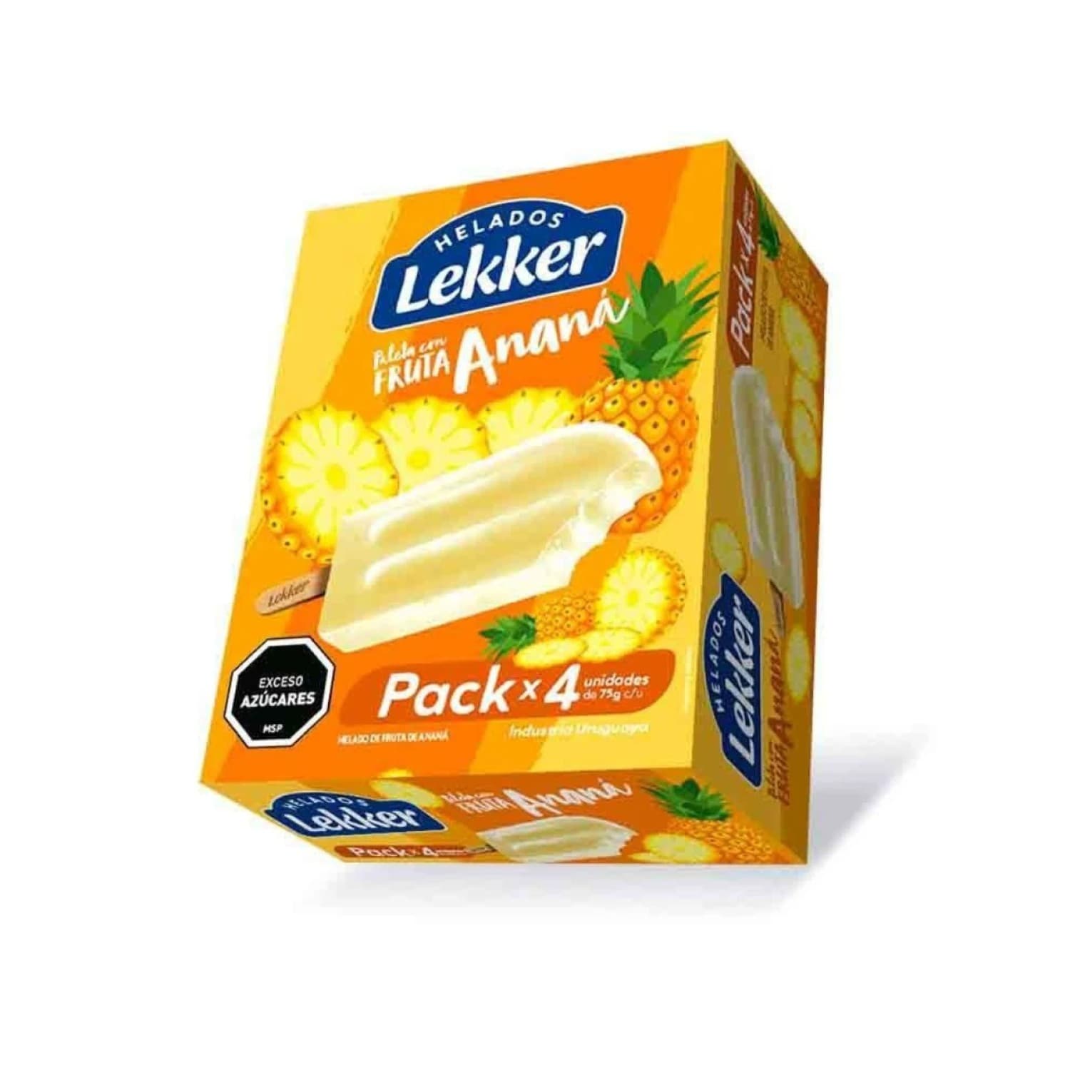 HELADO PALETA FRUTAL ANANA PACK X 4