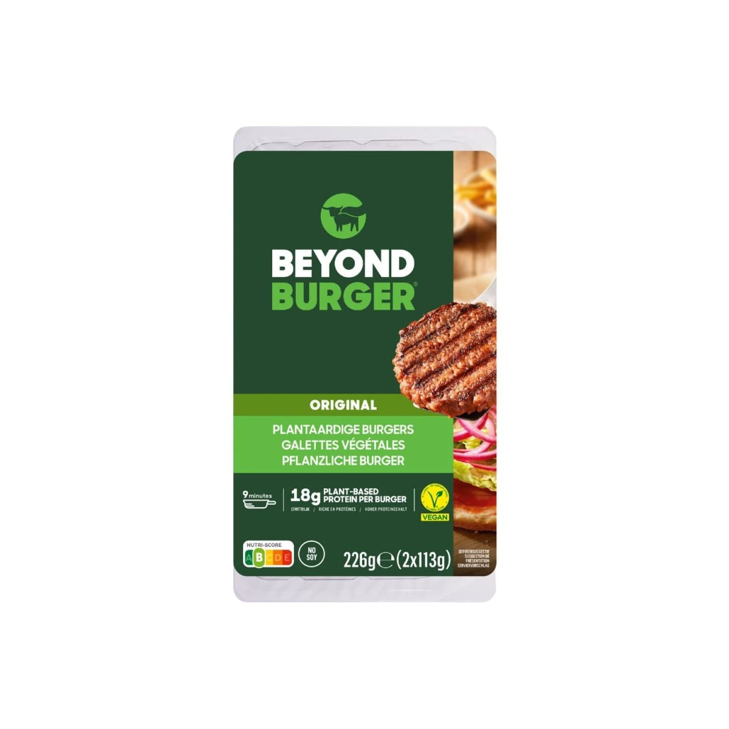 HAMBURGUESA BEYOND MEAT 2 UN 226 GRS.