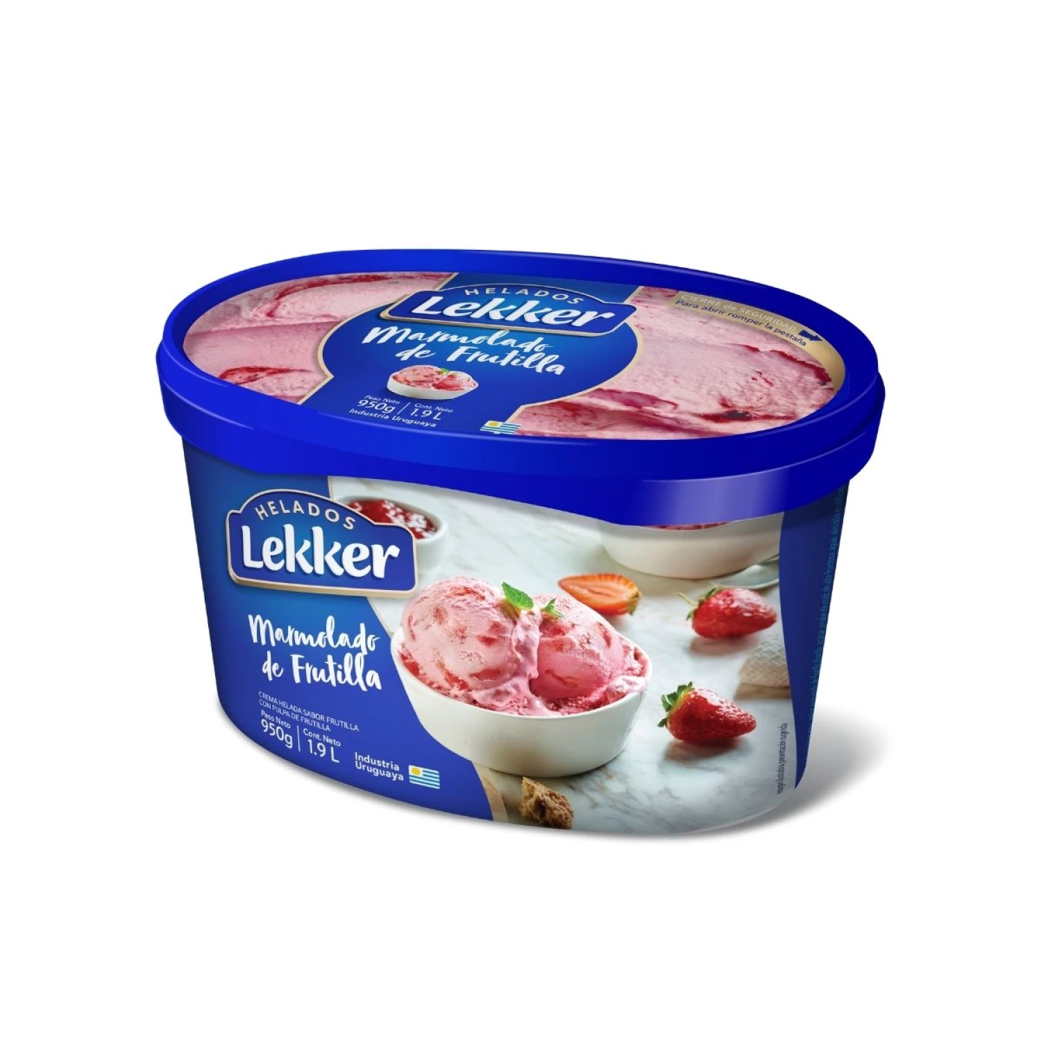 HELADO LEKKER FRUTILLA MARMOLADA 1.9 LT