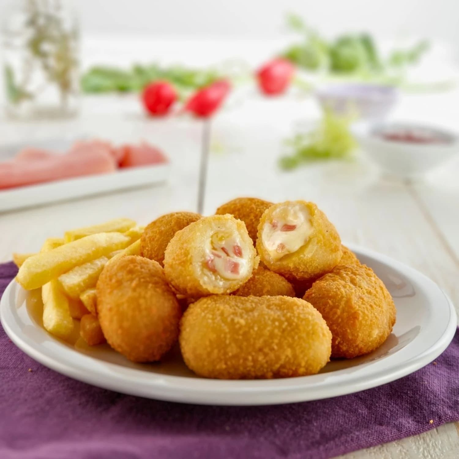 MINI CROQUETAS JAMON Y QUESO 1 KG