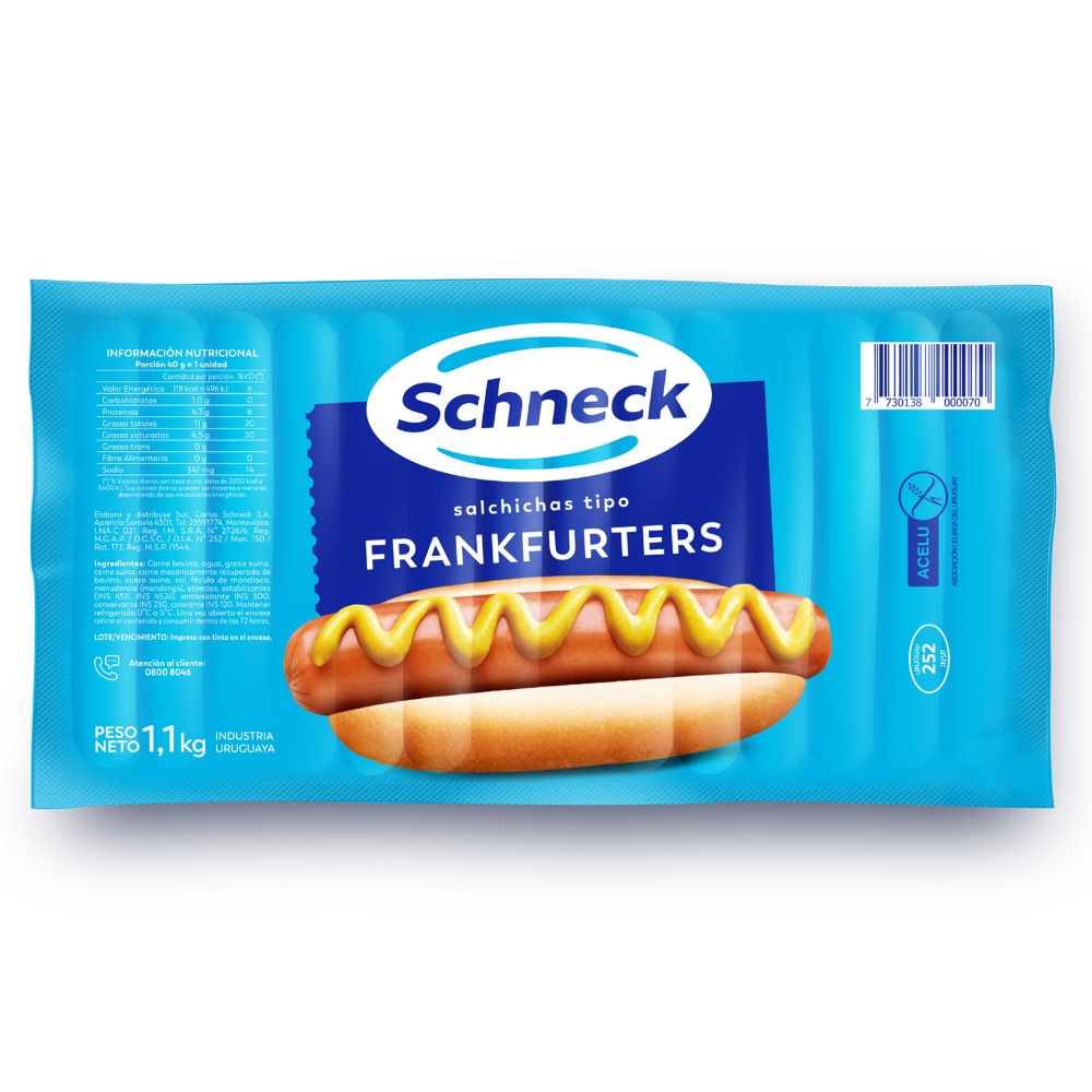 FRANKFRUTERS PANCHOS CORTO SCHNECK 27UN 1,6KG