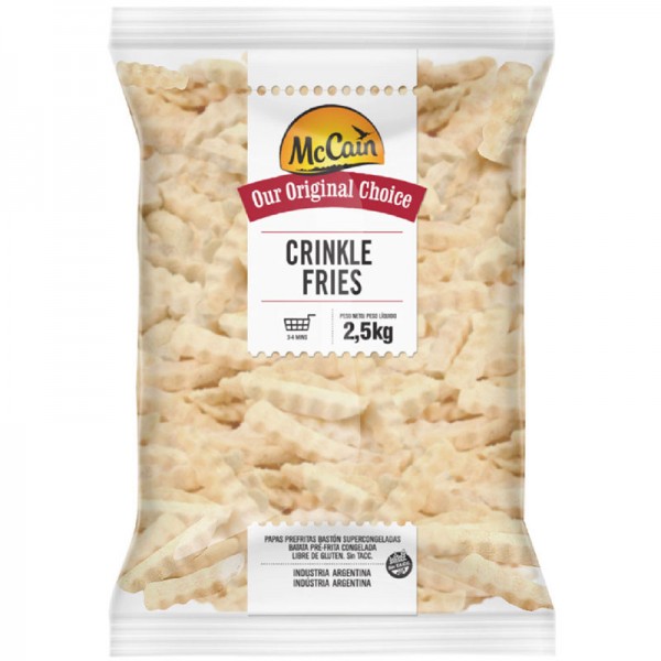 PAPA CRINKLE FRIES 2500GRS MC CAIN