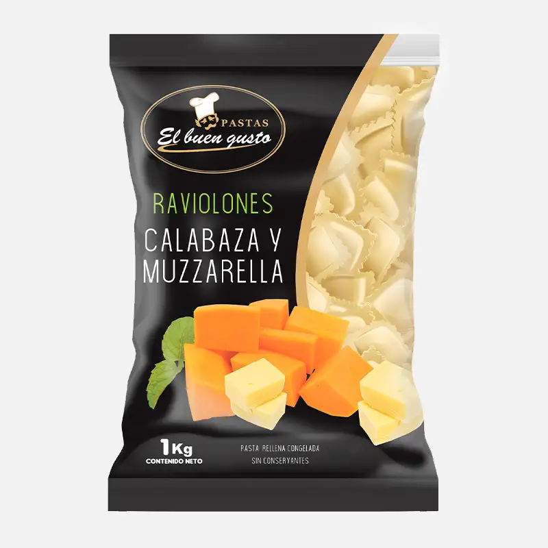 RAVIOLONES CALABAZA Y MUZZARELLA 1 KG