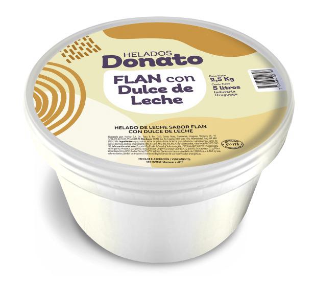 HELADO DONATO FLAN CON DDL 5 LT.