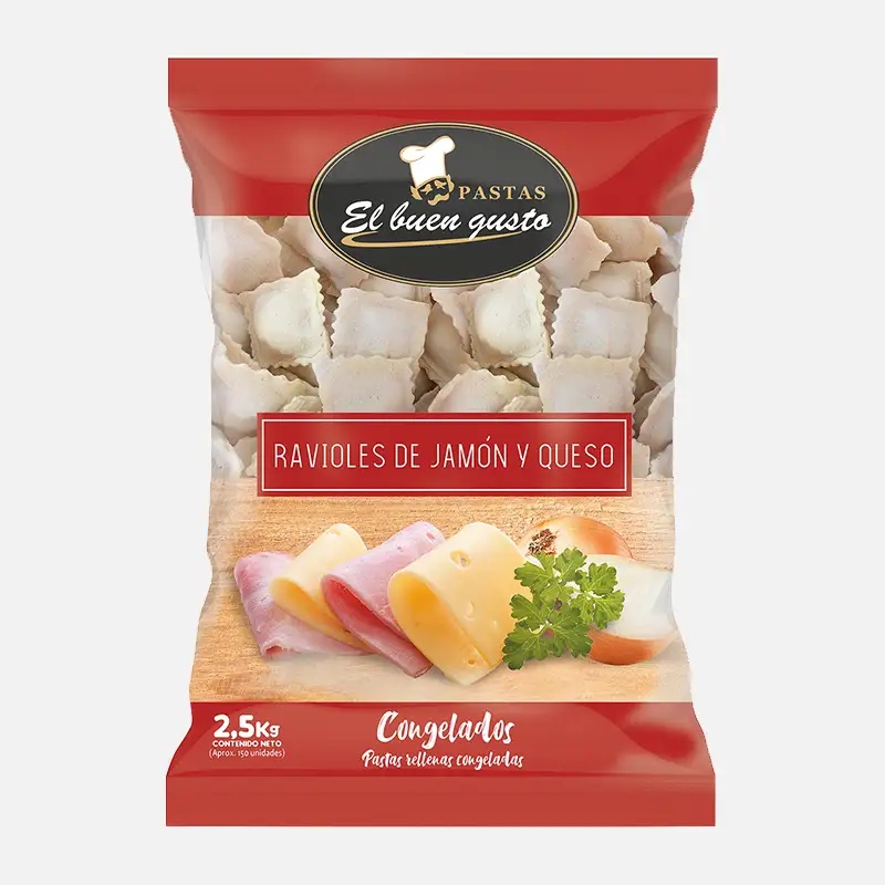 RAVIOLES JAMON Y QUESO 2.5K