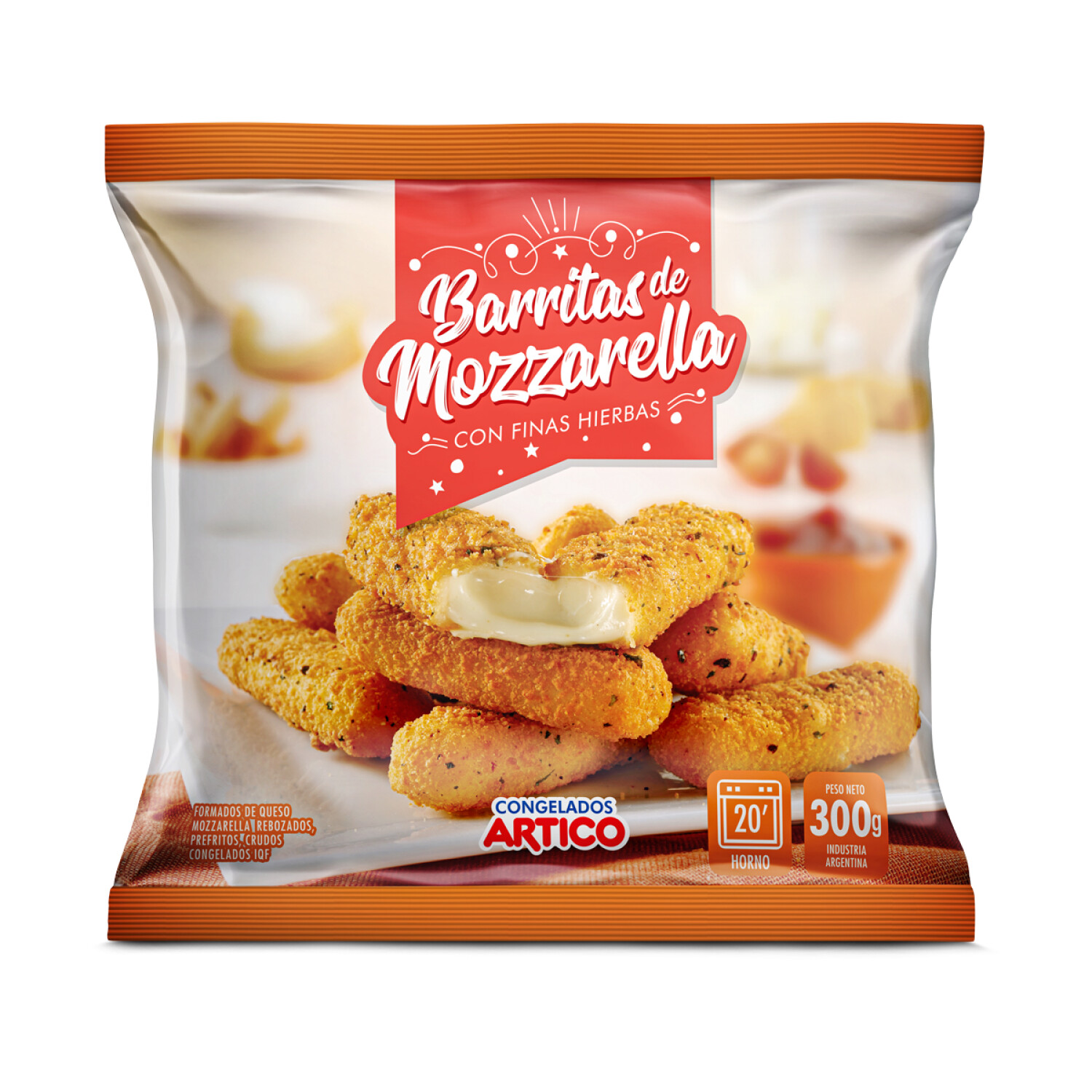BASTONES DE MUZZARELLA 300 GRS