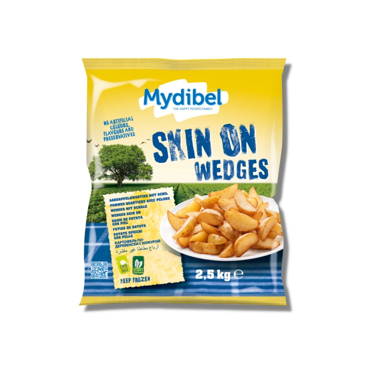 WEDGES PAPAS RUSTICAS 2.5KG