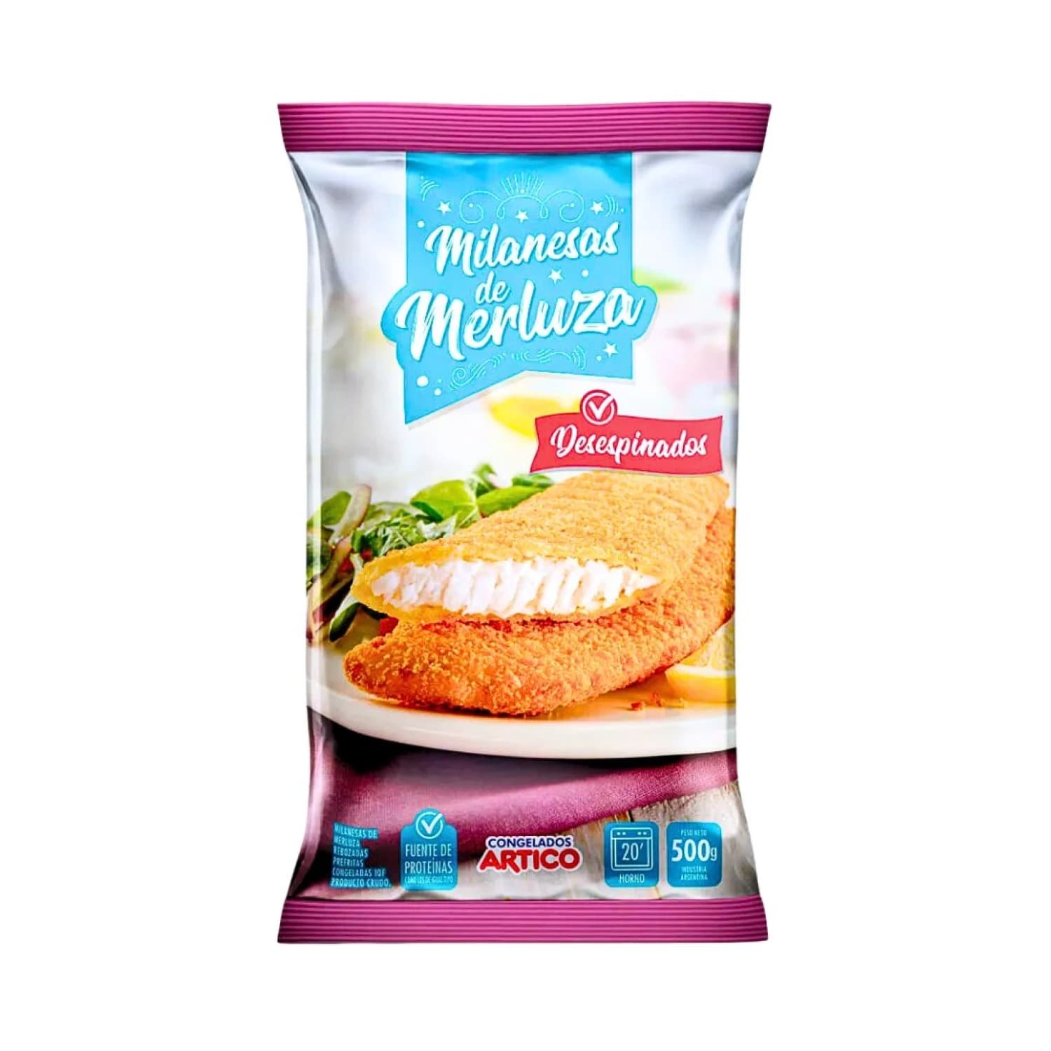 MILANESAS MERLUZA 500 GR