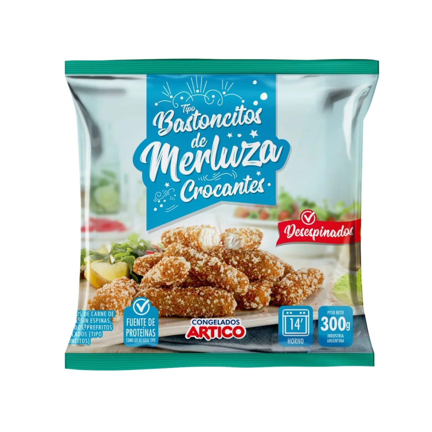 BASTONCITOS DE MERLUZA CROCANTE 300 GRS