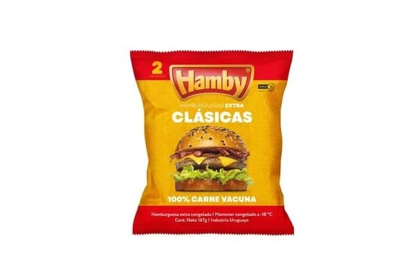 HAMBURGUESAS HAMBY CLASICA X2 167 GRS.