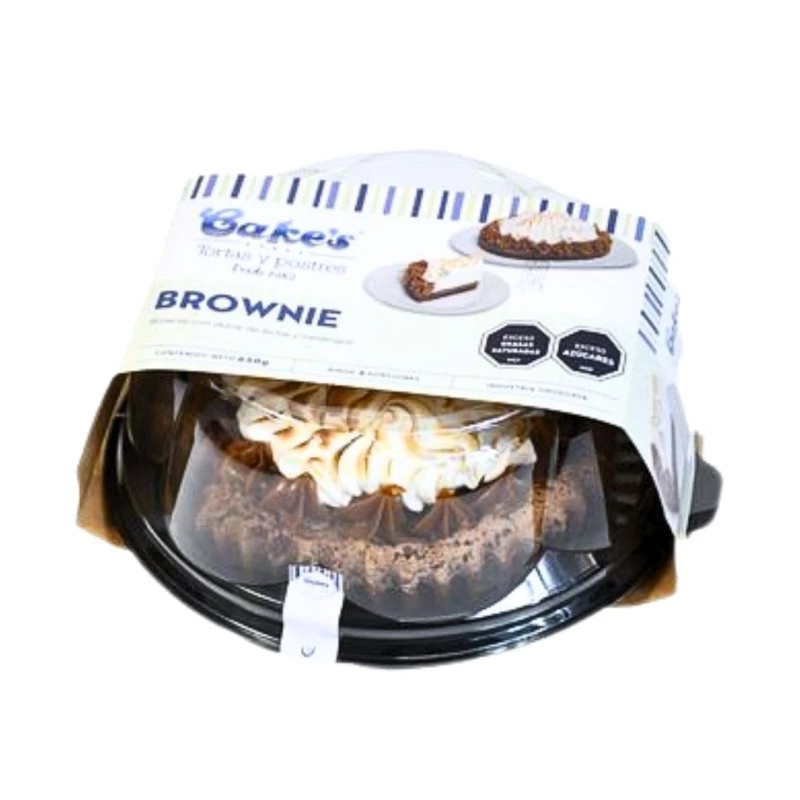 POSTRE CAKES BROWNIE DDL Y MERENGUE 8 PORC 650 GR