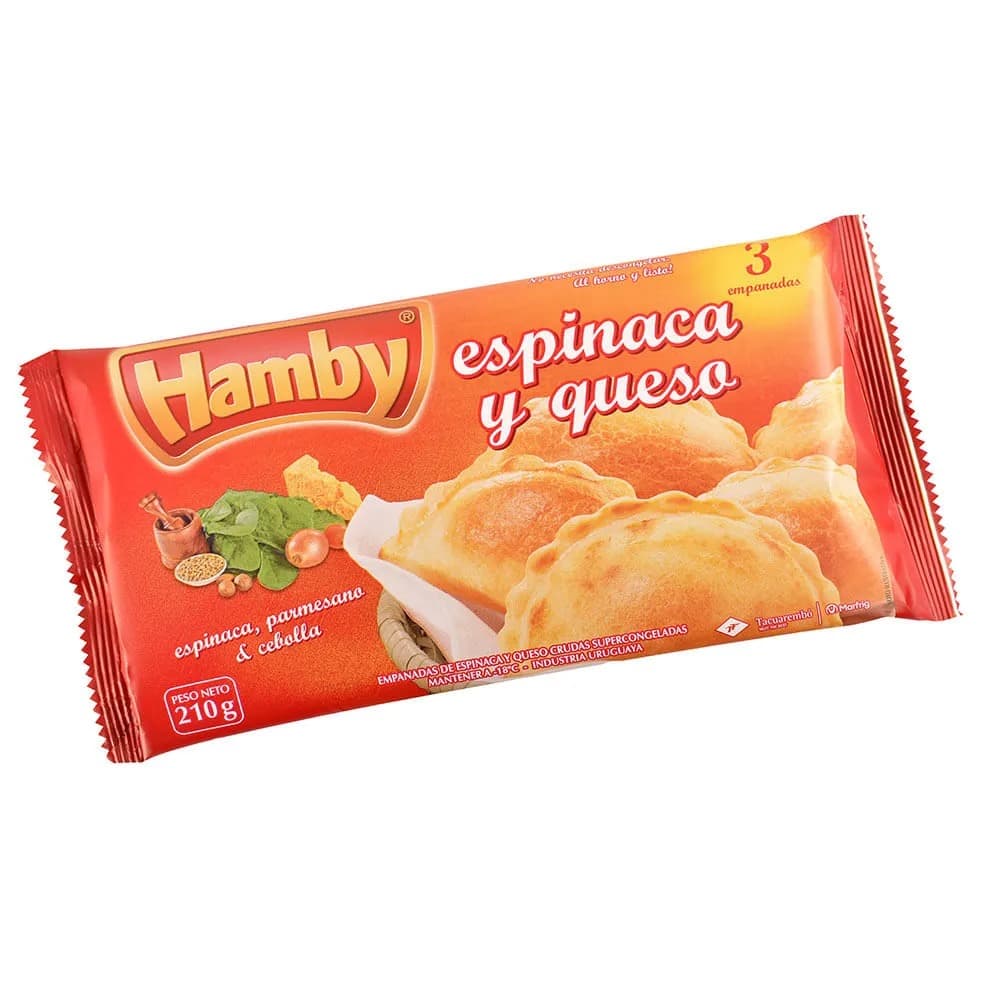 EMPANADAS HAMBY ESPINACA Y QUESO X3