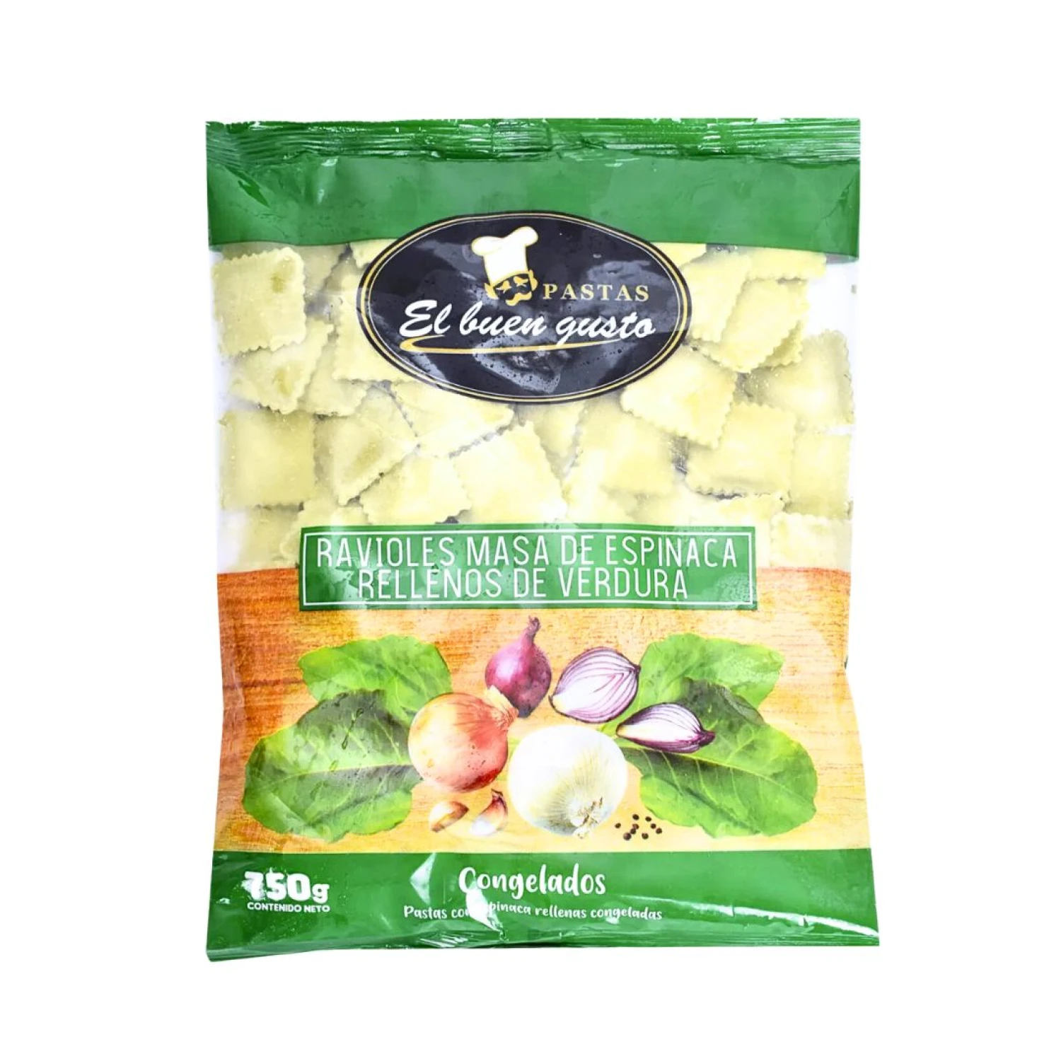RAVIOLES ESPINACA 750 GRS.