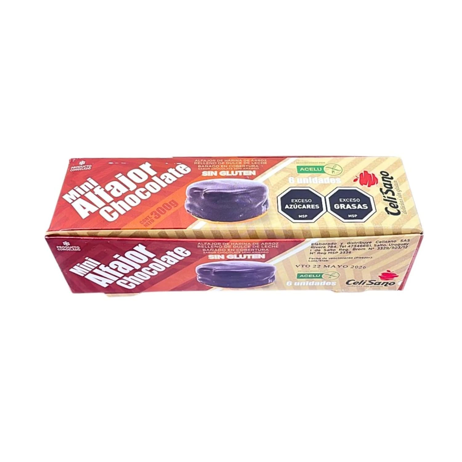 ALFAJOR DE CHOCO NEGRO X6
