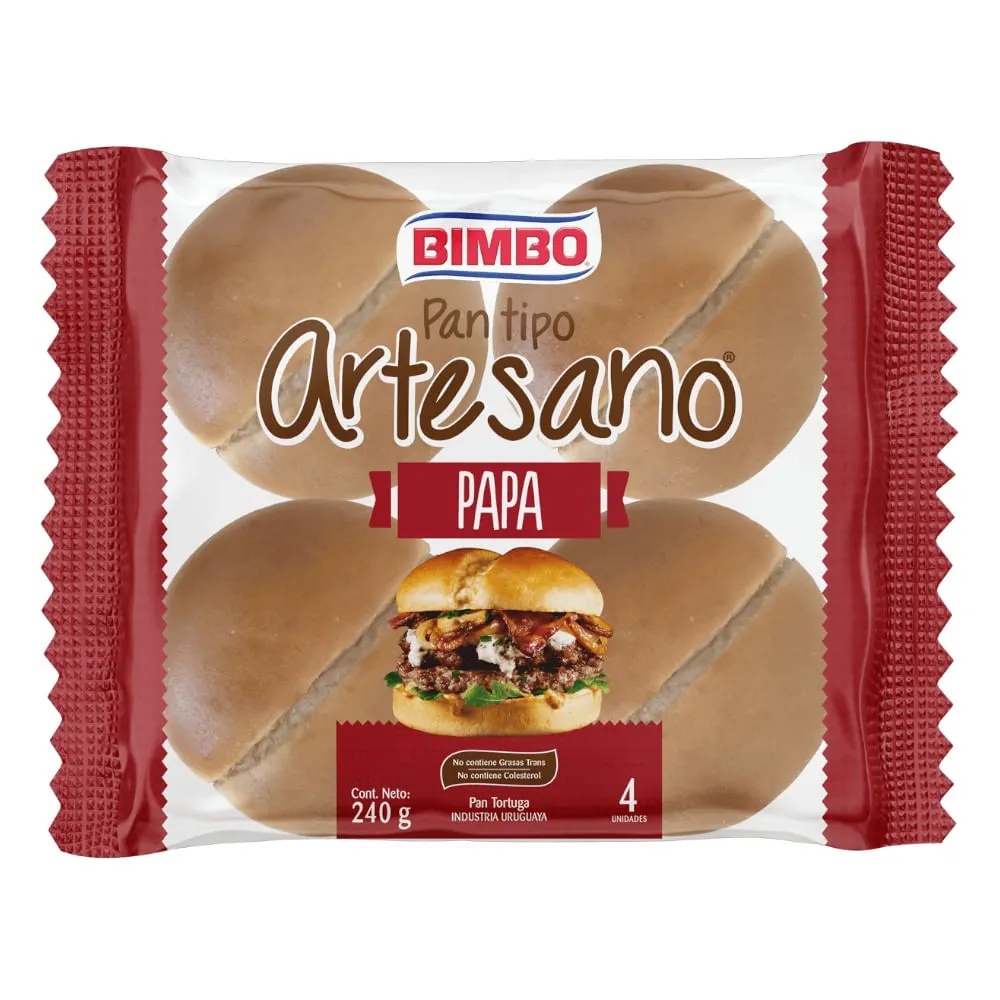 PAN DE PAPA ARTESANO 4PZA 300 GRS.