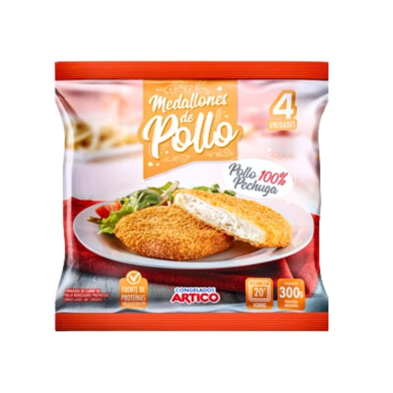 MEDALLON DE POLLO X 4 UNID - 300GRS