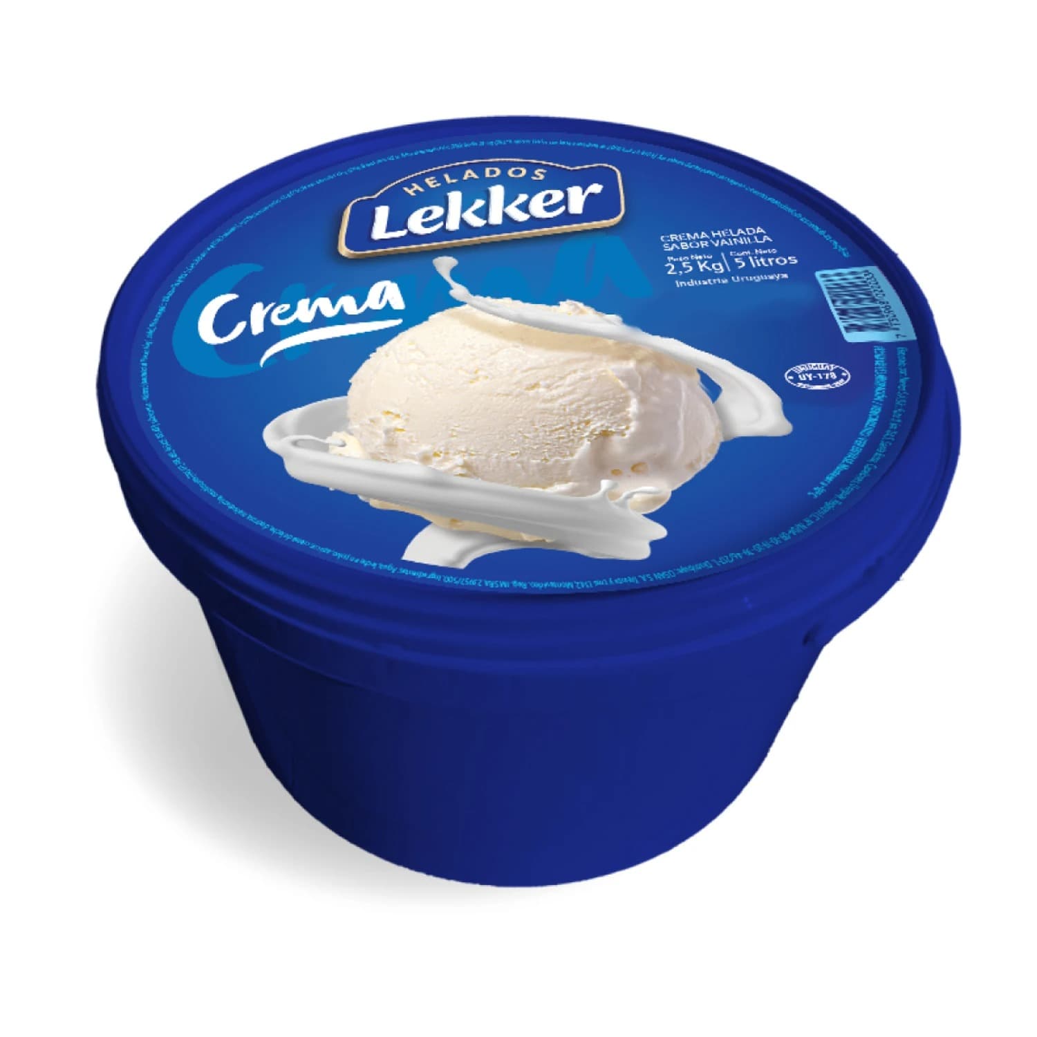 HELADO LEKKER CREMA 5 LT