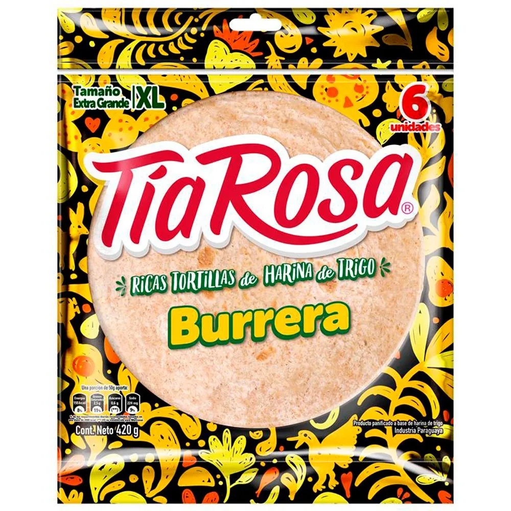 TORTILLA DE HARINA BURRERA 6P 420G