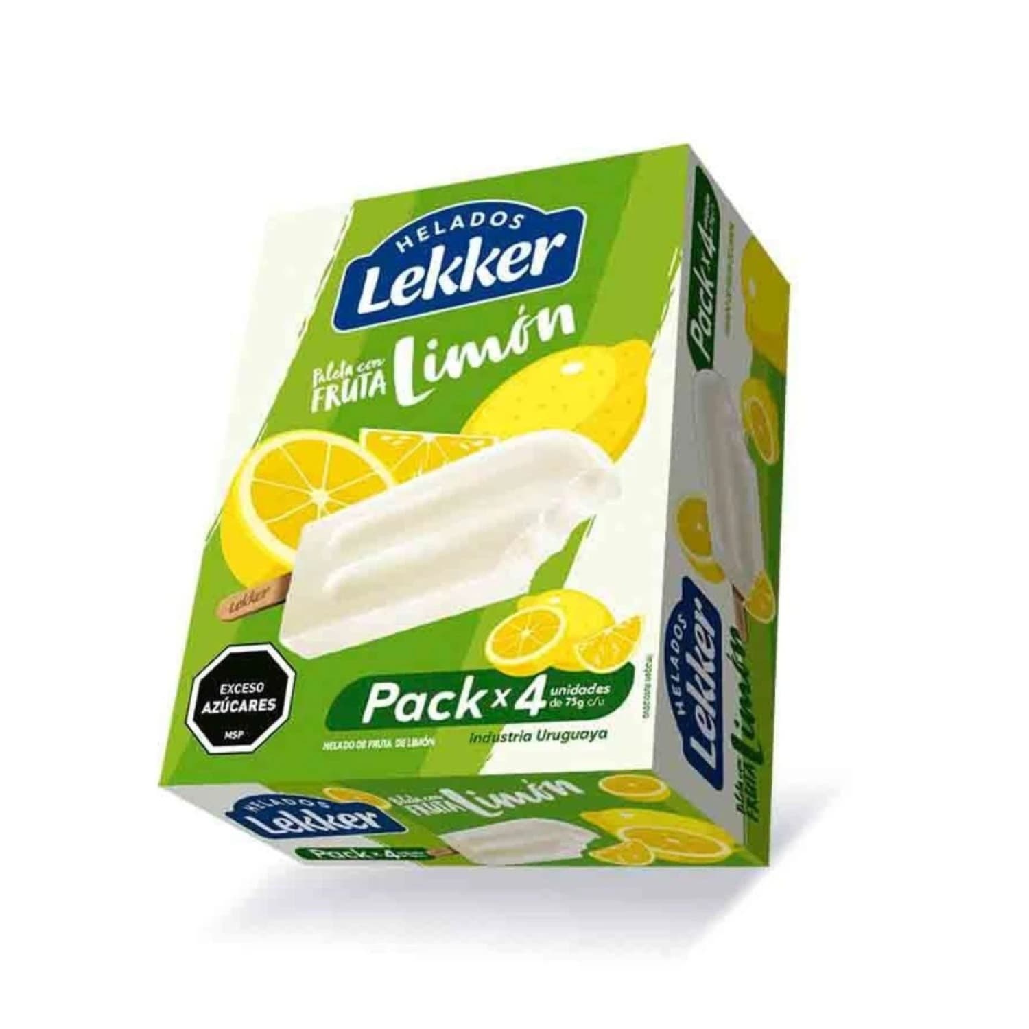 HELADO PALETA FRUTAL LIMON PACK X4