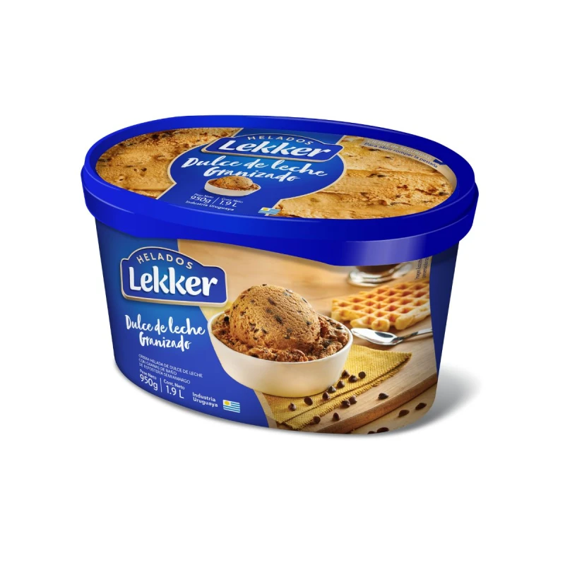 HELADO LEKKER DULCE DE LECHE GRANIZADO 1.9 LT