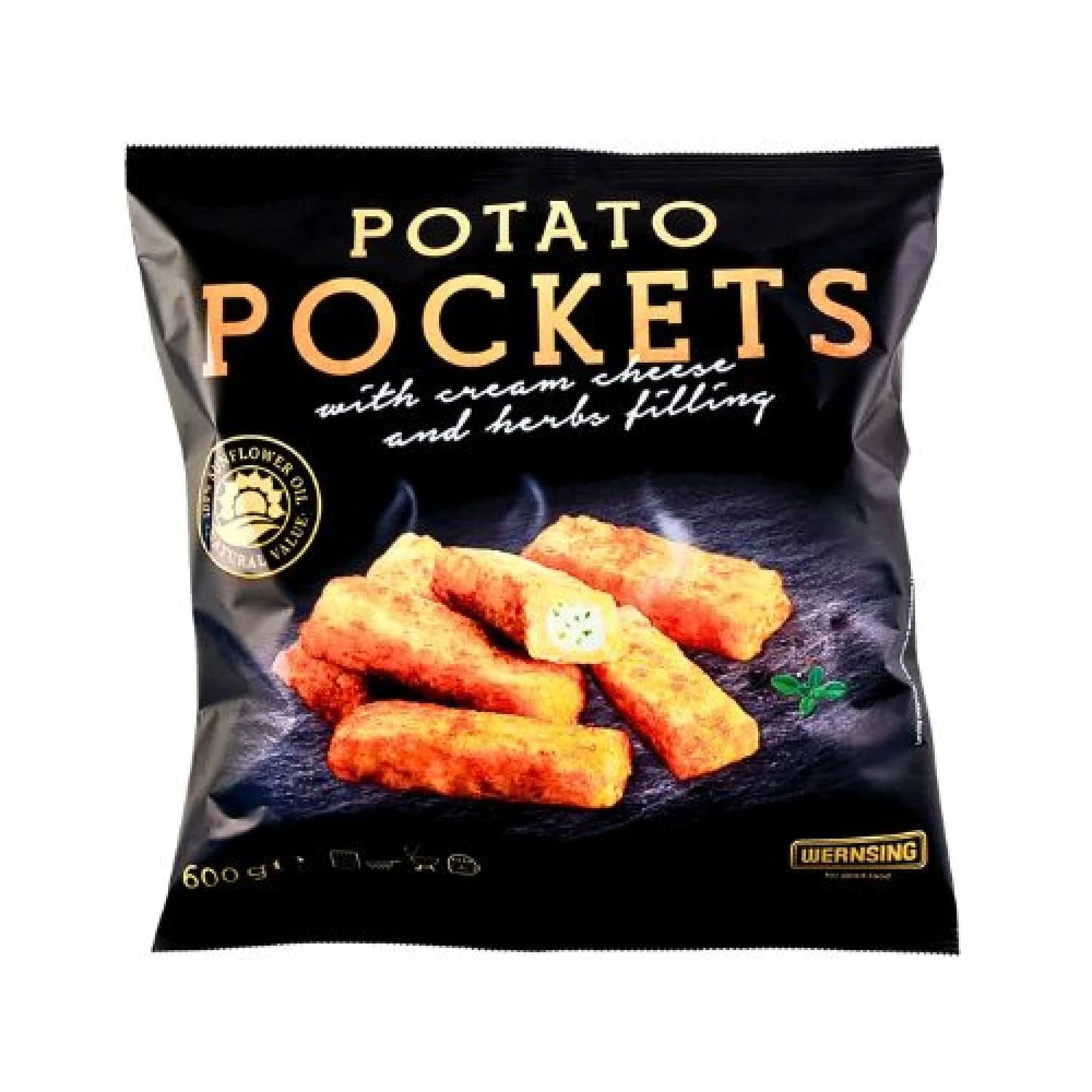 BASTONES DE PAPA Y QUESO CREMA CON FINAS HIERBAS WERNSING 600GR